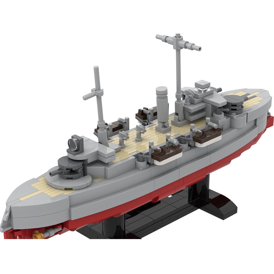 1/300 Scale SMS Siegfried Coastal Defense Battleship Klemmbausteine-LesDiy-Klemmbausteine