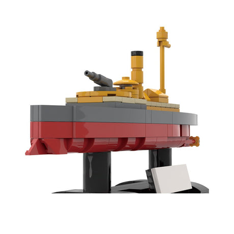 1/300 Scale SMS Wespe Armored Warship Klemmbausteine-LesDiy-Klemmbausteine