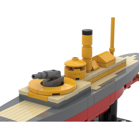1/300 Scale SMS Wespe Armored Warship Klemmbausteine-LesDiy-Klemmbausteine