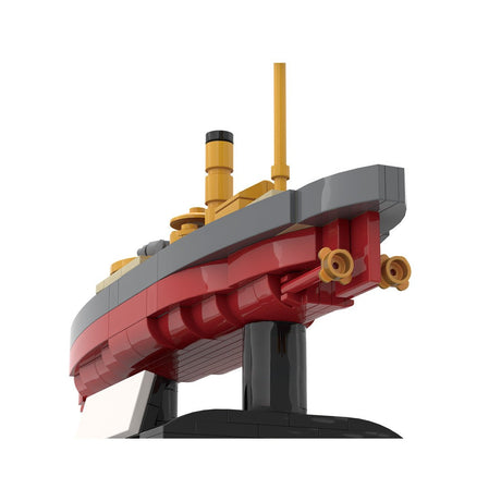 1/300 Scale SMS Wespe Armored Warship Klemmbausteine-LesDiy-Klemmbausteine