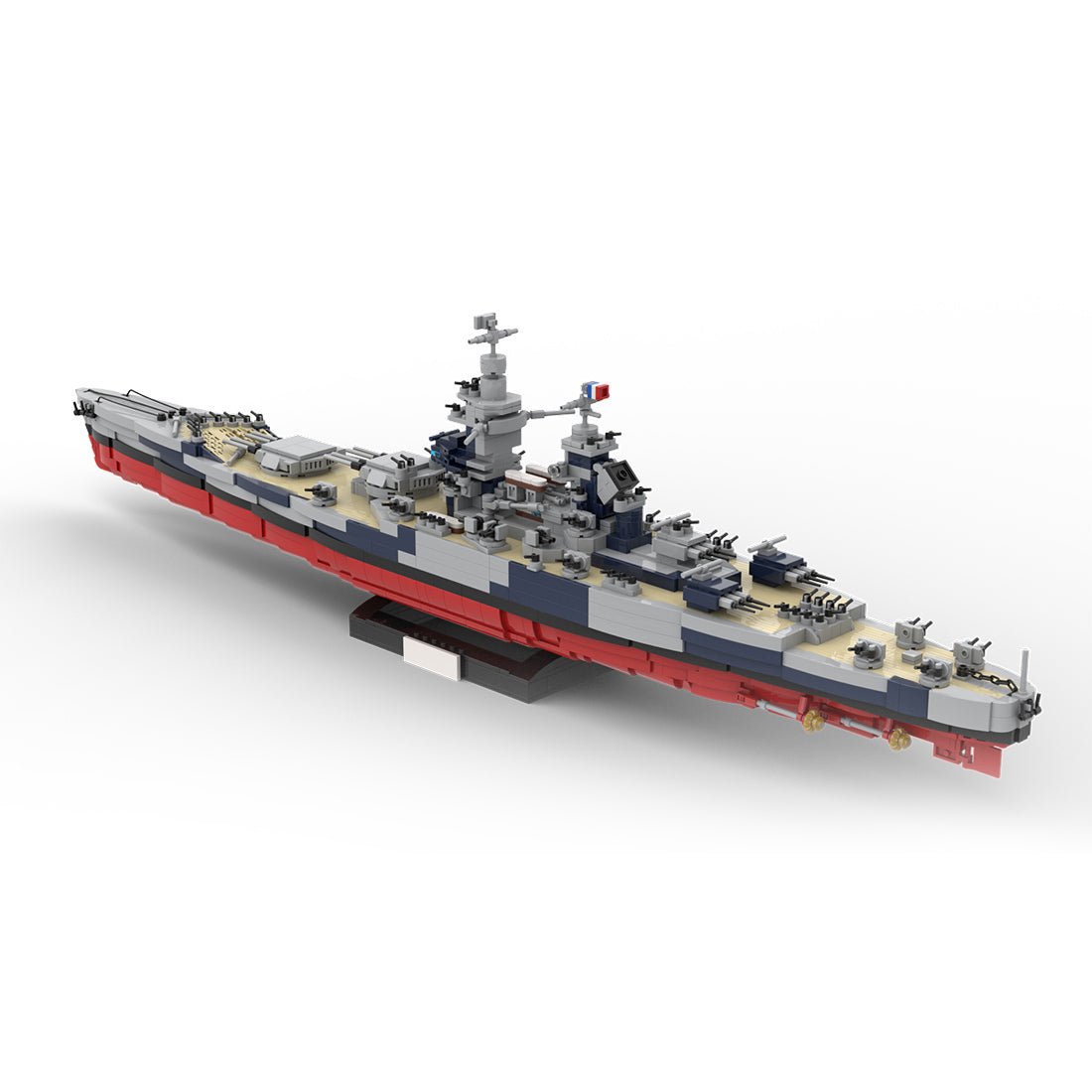 1/300 Scale WWII French Battleship Richelieu Klemmbausteine - LesDiy - Klemmbausteine