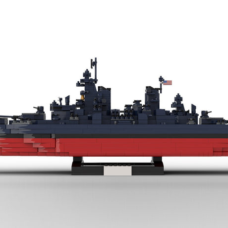 1/300 Scale WWII USS New Jersey BB - 62 Klemmbausteine - LesDiy - Klemmbausteine
