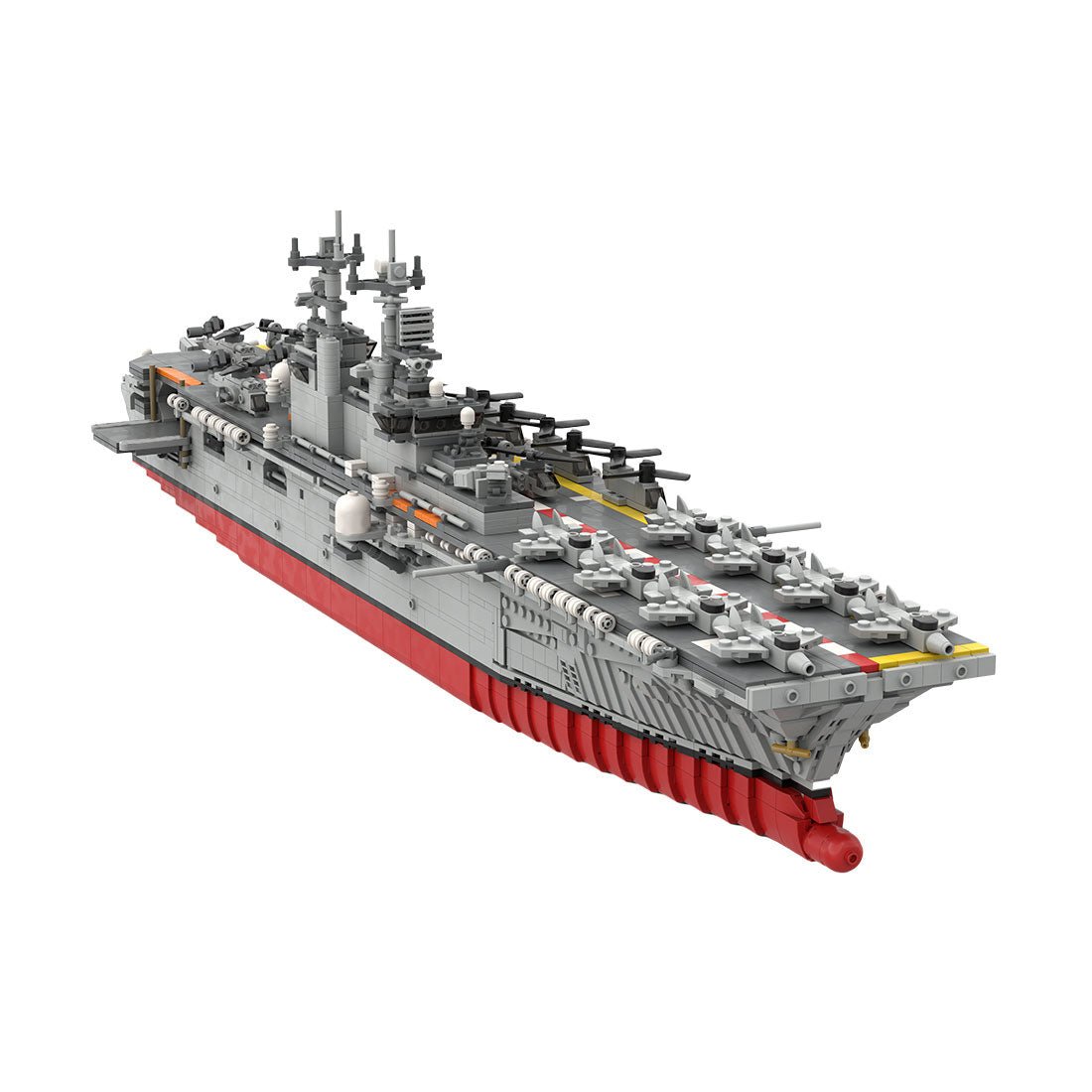 1:350 Wasp - class Amphibious Assault Ship Klemmbausteine - LesDiy - Klemmbausteine