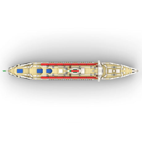 1/400 MOC - 71804 Andrea Doria Bausteine Schiff Klemmbausteine - LesDiy - Klemmbausteine
