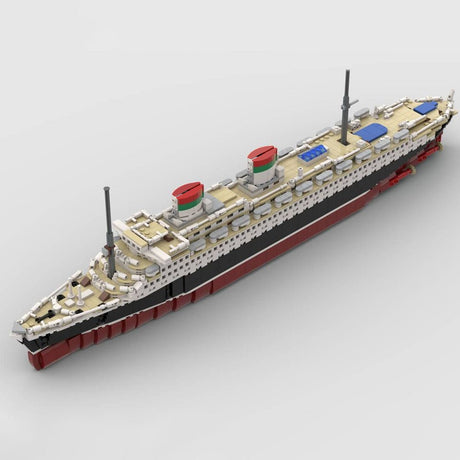 1/400 MOC - 73429 SS Rex Bausteine Schiff Klemmbausteine - LesDiy - Klemmbausteine