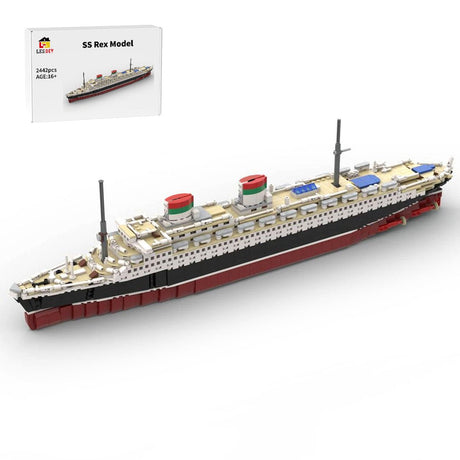 1/400 MOC - 73429 SS Rex Bausteine Schiff Klemmbausteine - LesDiy - Klemmbausteine