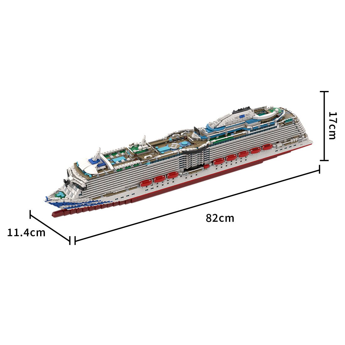 1/400 Scale Super Flagship Cruise Klemmbausteine - LesDiy - Klemmbausteine
