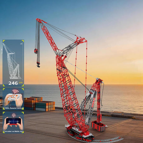 1/80 Scale Heavy Construction SK6000 Crane Klemmbausteine - LesDiy - Klemmbausteine