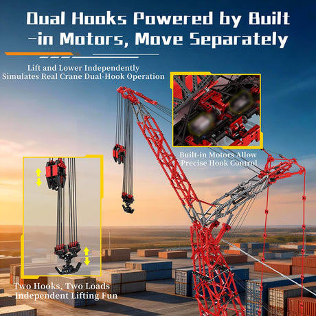 1/80 Scale Heavy Construction SK6000 Crane Klemmbausteine - LesDiy - Klemmbausteine