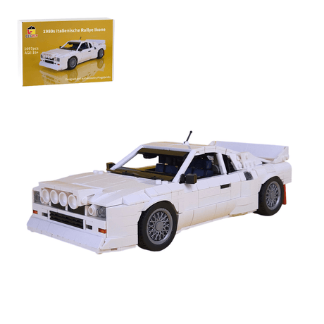 1980s Italienische Rallye Ikone - Straßenversion - Klemmbausteine(white) - LesDiy - Klemmbausteine
