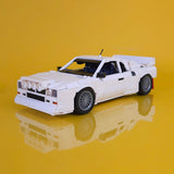 1980s Italienische Rallye Ikone - Straßenversion - Klemmbausteine(white) - LesDiy - Klemmbausteine