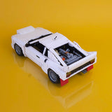 1980s Italienische Rallye Ikone - Straßenversion - Klemmbausteine(white) - LesDiy - Klemmbausteine