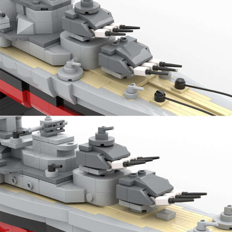2 in 1 German Heavy Cruiser Mainz - Scale 1:300 Klemmbausteine - LesDiy - Klemmbausteine