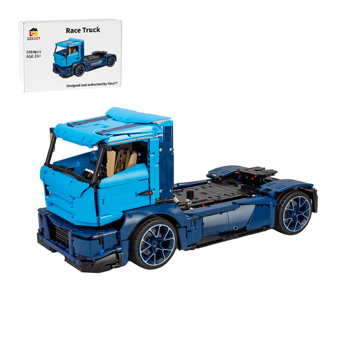 MOC-88792 42083 Modell B – Renntruck Klemmbausteine