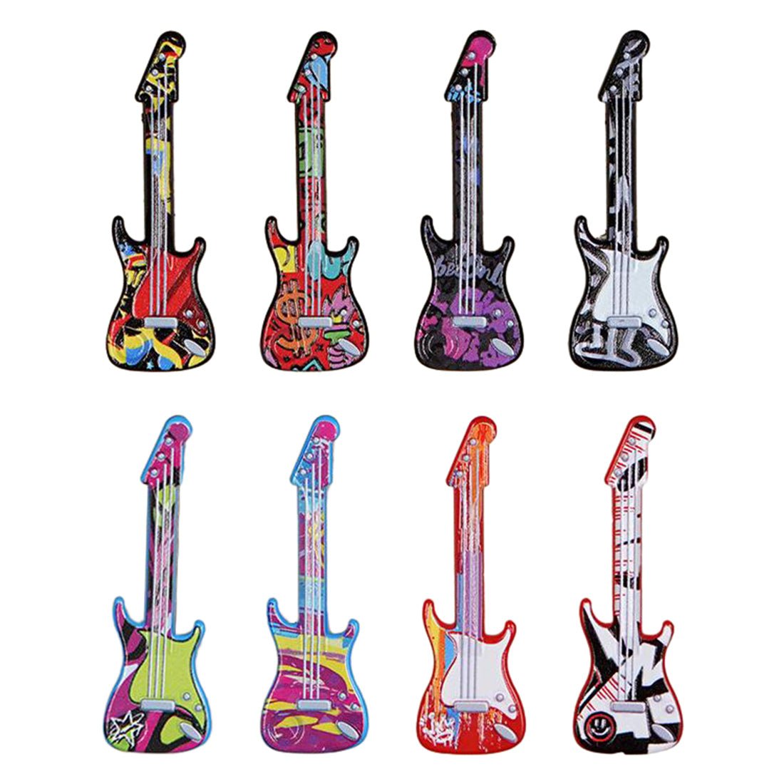 8 - teiliges Zubehörset mit HD - gedruckten Gitarrenbausteinen - LesDiy - 