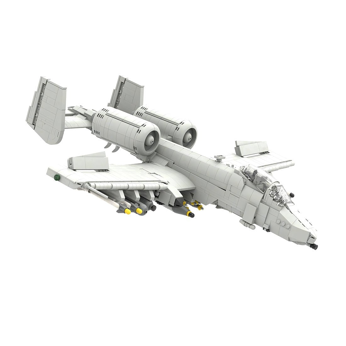 A - 10 Attack Aircraft Military Klemmbausteine （Grey） - LesDiy - Klemmbausteine