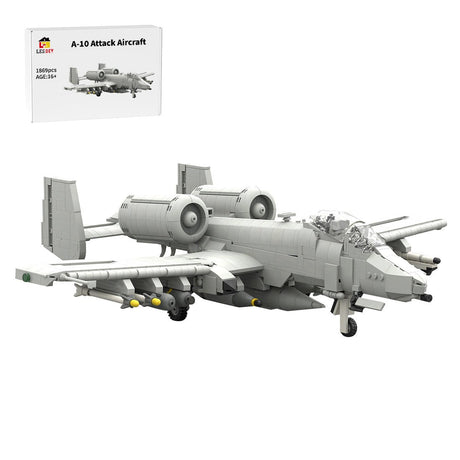 A - 10 Attack Aircraft Military Klemmbausteine （Grey） - LesDiy - Klemmbausteine