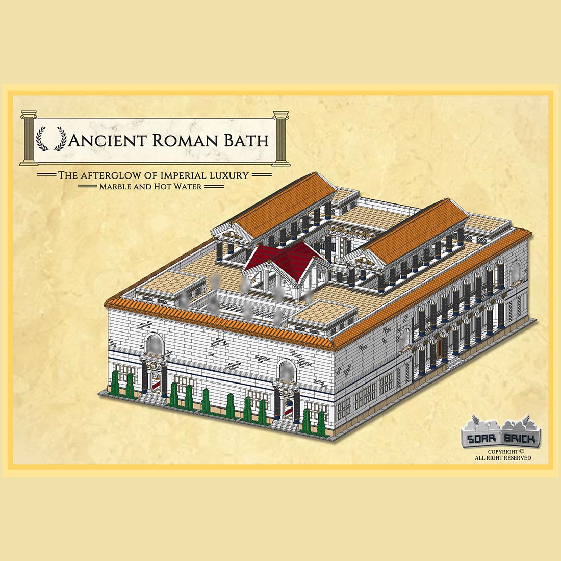 Ancient Roman Bath Klemmbausteine-LesDiy-Klemmbausteine