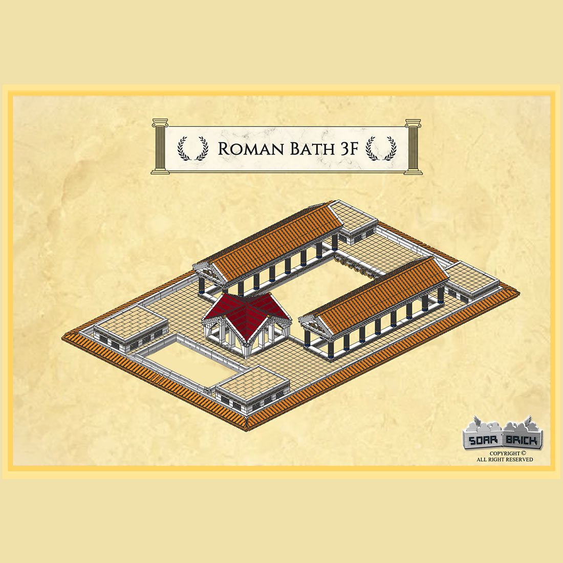 Ancient Roman Bath Klemmbausteine-LesDiy-Klemmbausteine