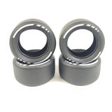 Bedruckter Slick - Reifen im Rennsport, bestehend aus 4 Slick - Reifen und 4 galvanisierten Felgen (4410+15038) - LesDiy - 