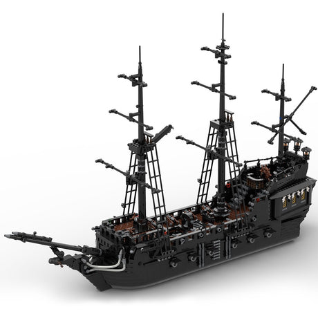 Das mittelalterliche Piraten - Geisterschiff Black Pearl Klemmbausteine - LesDiy - Klemmbausteine