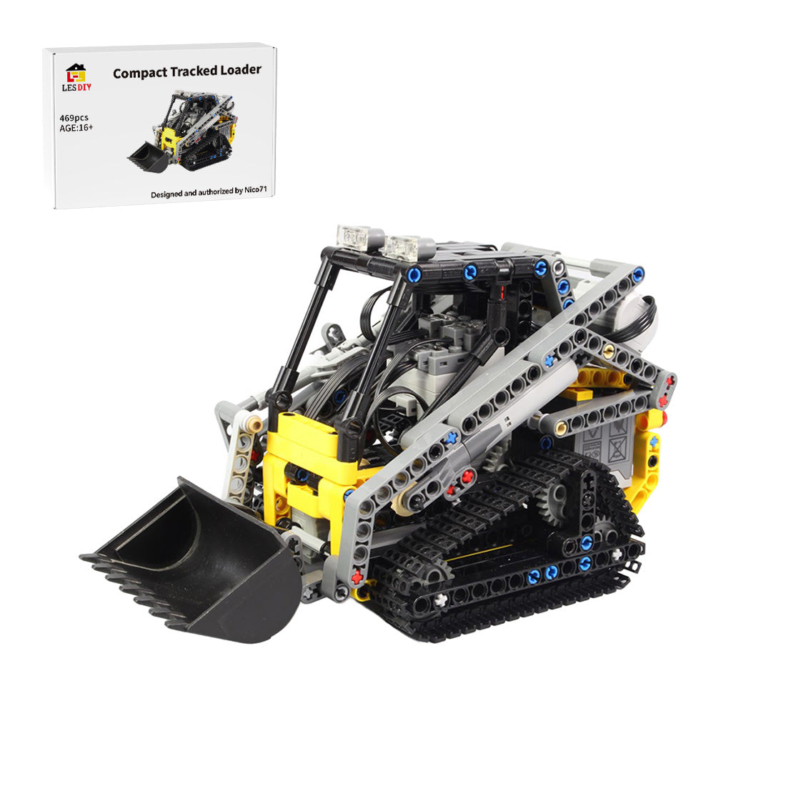 MOC-13349 Kompakt-Raupenlader Klemmbausteine