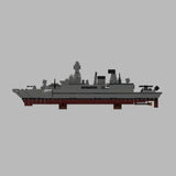 Deutsche Militärfregatte F - 124 Sachsen - Klasse im Maßstab 1/485 Klemmbausteine - LesDiyproduct_type##