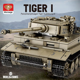 Deutscher Militärpanzer im Maßstab 1/28 Klemmbausteine - LesDiyproduct_type##
