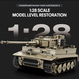 Deutscher Militärpanzer im Maßstab 1/28 Klemmbausteine - LesDiyproduct_type##