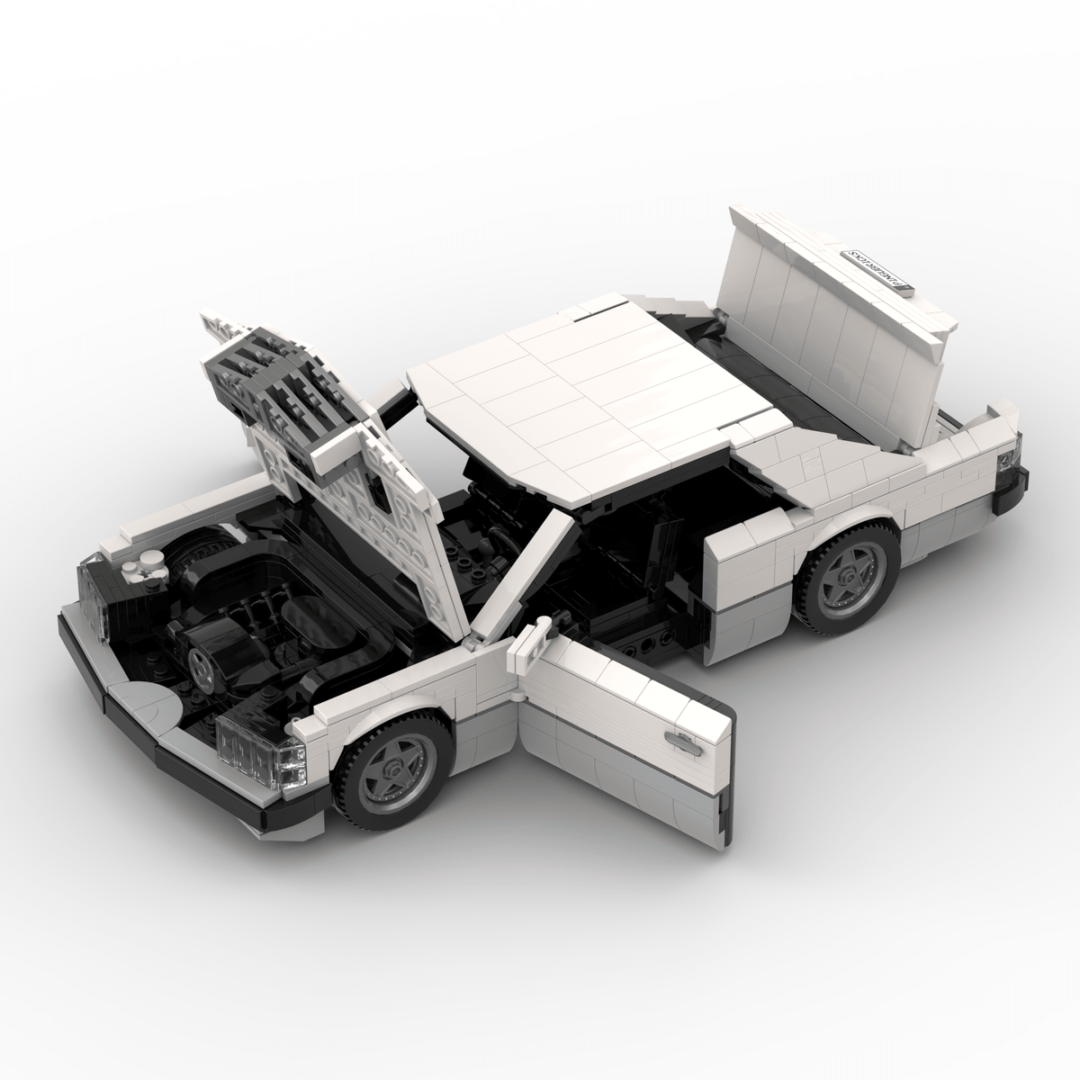 Deutsches Grand-Touring-Coupé der 1980er Jahre Klemmbausteine(GoBricks)-LesDiy-Klemmbausteine