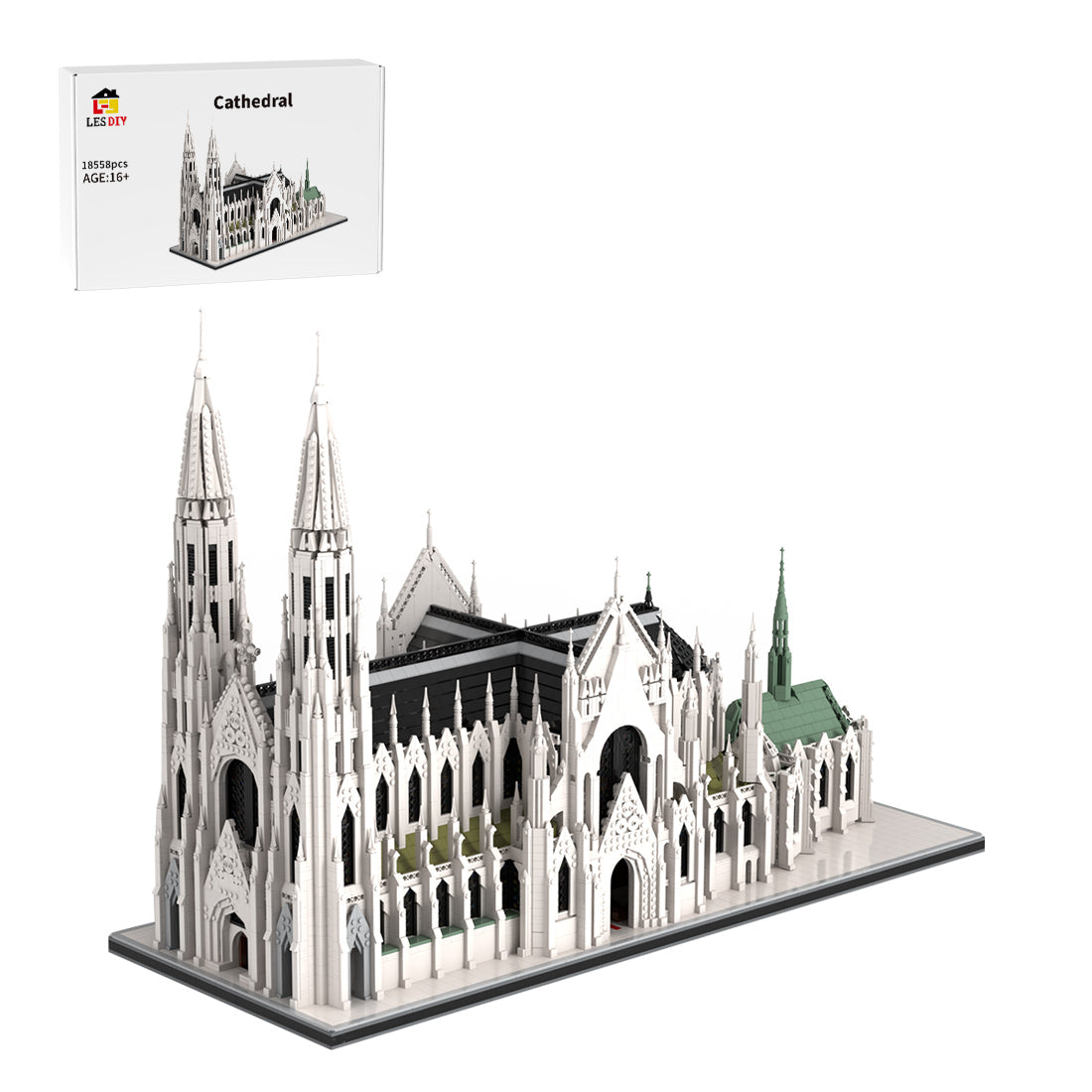 MOC-276548 St. Patrick’s Cathedral in New York – vollständig Klemmbausteine