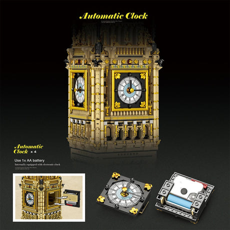 Famous British Landmark Clock Tower Klemmbausteine - LesDiy - Klemmbausteine