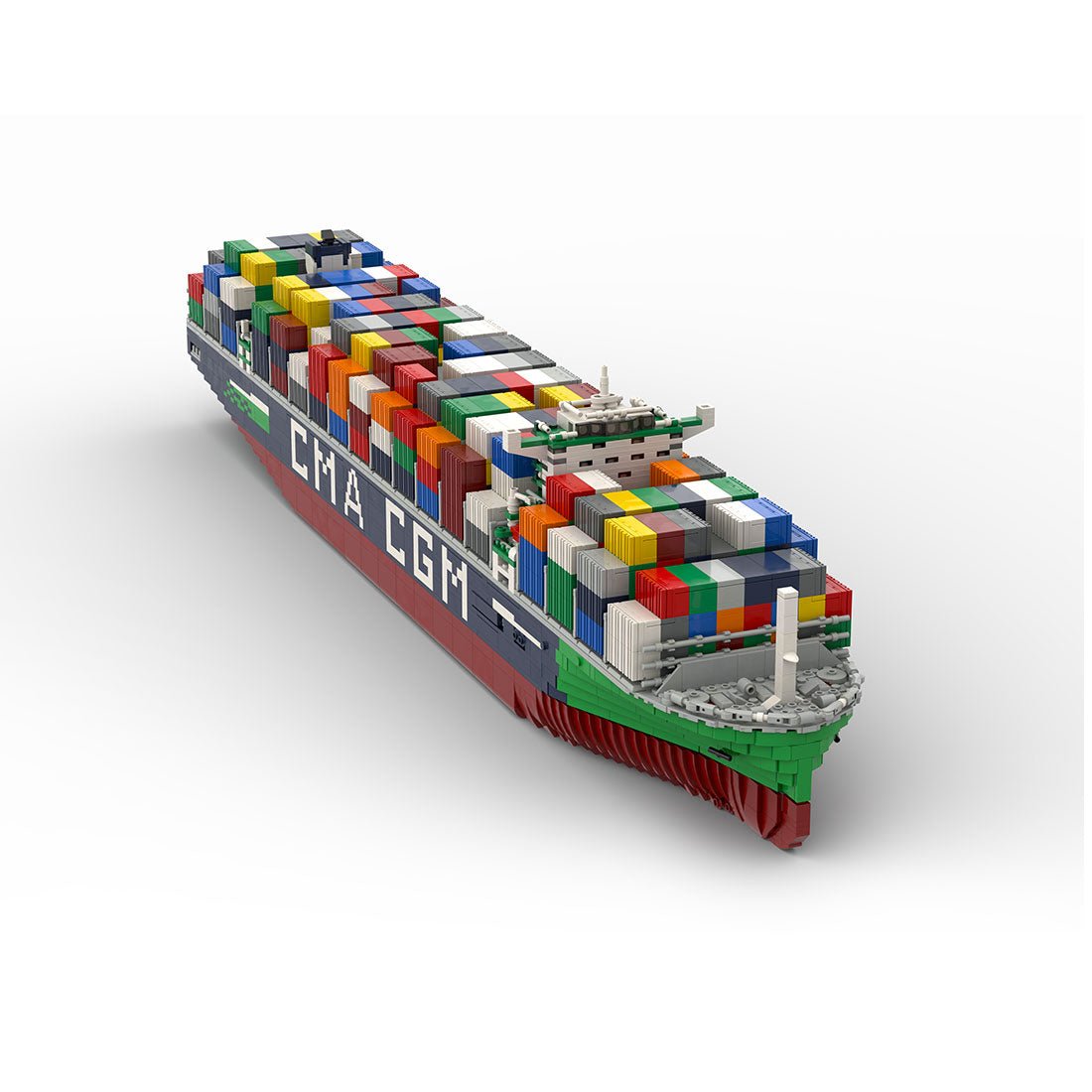 France's Largest Active JacquesSaadé - class Container Ship Klemmbausteine - LesDiy - Klemmbausteine