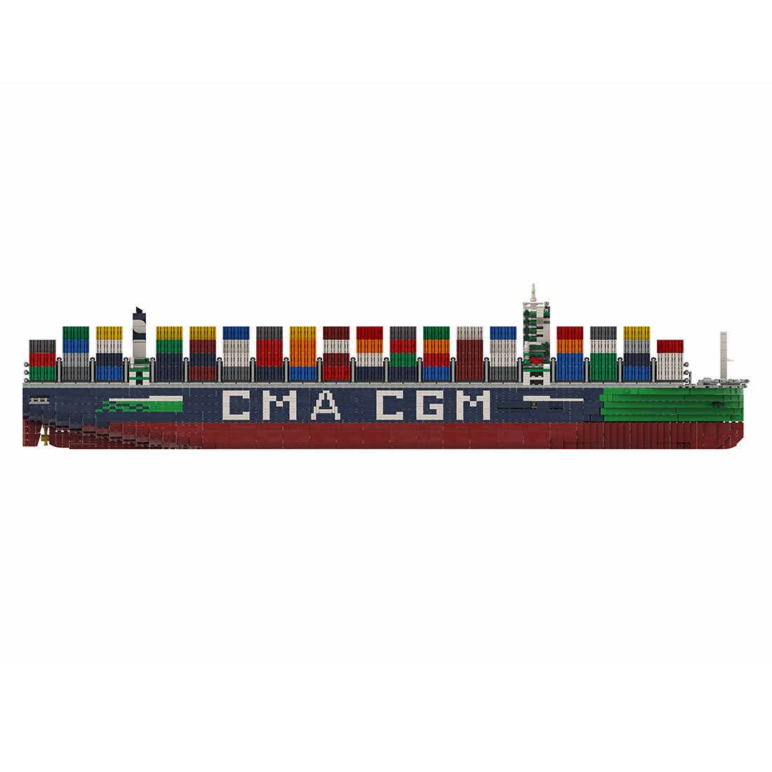 France's Largest Active JacquesSaadé - class Container Ship Klemmbausteine - LesDiy - Klemmbausteine