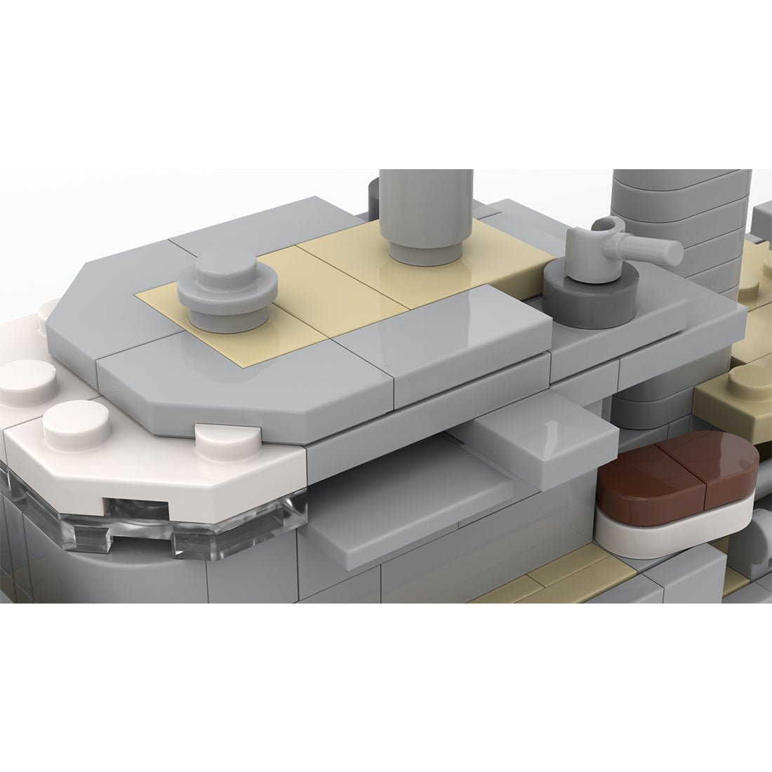 German Light Cruiser Königsberg - Scale 1:300 Klemmbausteine - LesDiyproduct_type##