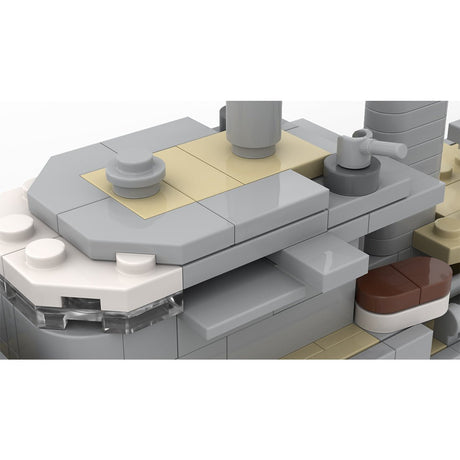 German Light Cruiser Königsberg - Scale 1:300 Klemmbausteine - LesDiyproduct_type##
