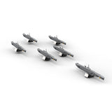 German Wolfpack VII Submarine - Scale 1:300 Klemmbausteine - LesDiyproduct_type##