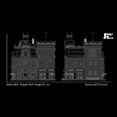 Gothic Castle Villa Klemmbausteine - LesDiy - Klemmbausteine