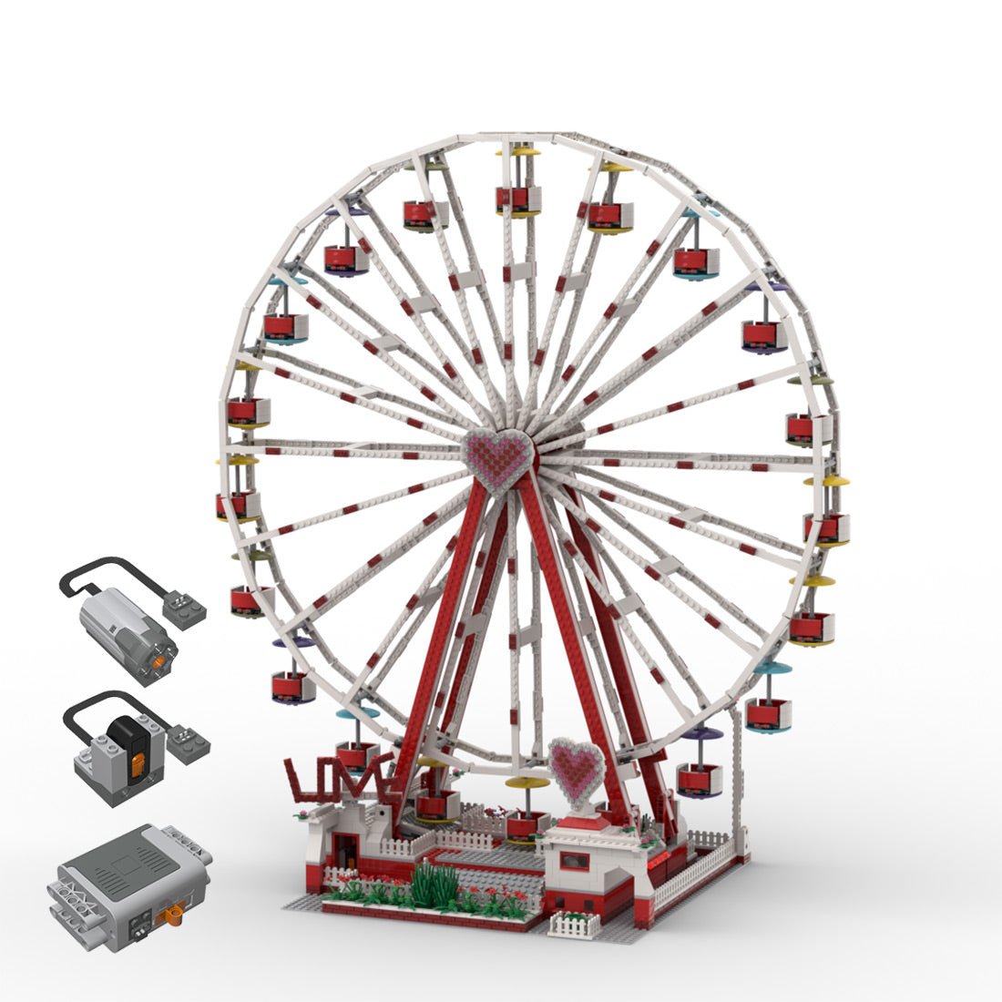 Ich liebe Riesenrad Klemmbausteine - LesDiy - Klemmbausteine
