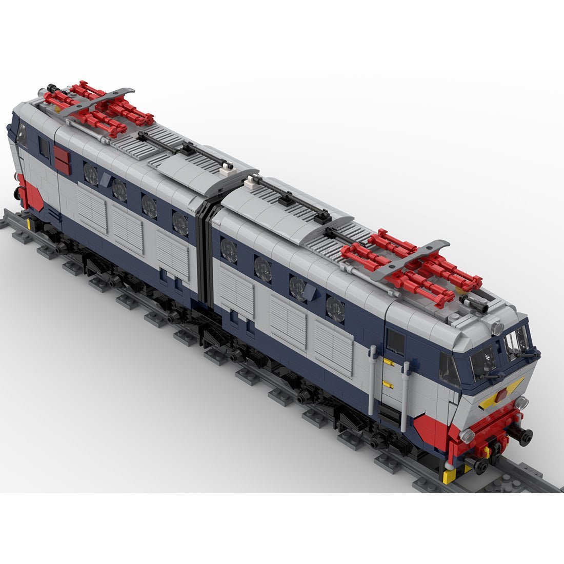 Italian E - 656 Electric Locomotive Klemmbausteine - LesDiy - Klemmbausteine