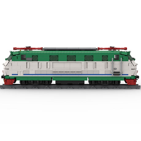 Italian E444R electric locomotive XMPR livery Klemmbausteine - LesDiy - Klemmbausteine