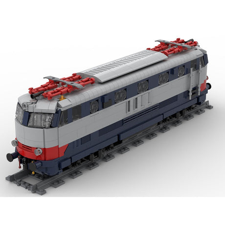 Italian FS E444 "Tartaruga" electric locomotive Klemmbausteine - LesDiy - Klemmbausteine