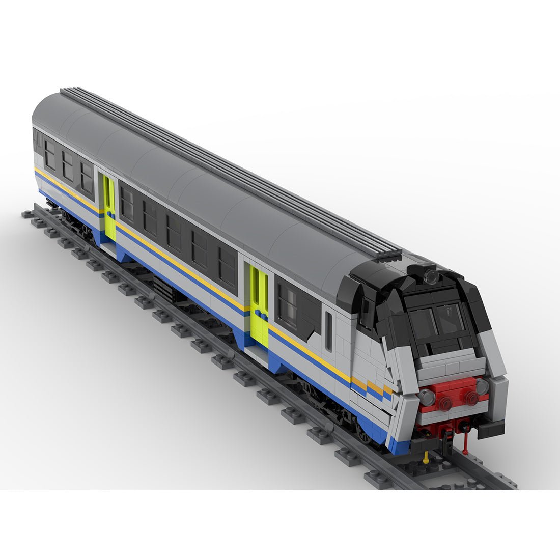 Italian "Mazinga" MDVC type train DPR livery Klemmbausteine - LesDiy - Klemmbausteine