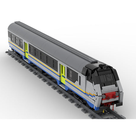 Italian "Mazinga" MDVC type train DPR livery Klemmbausteine - LesDiy - Klemmbausteine