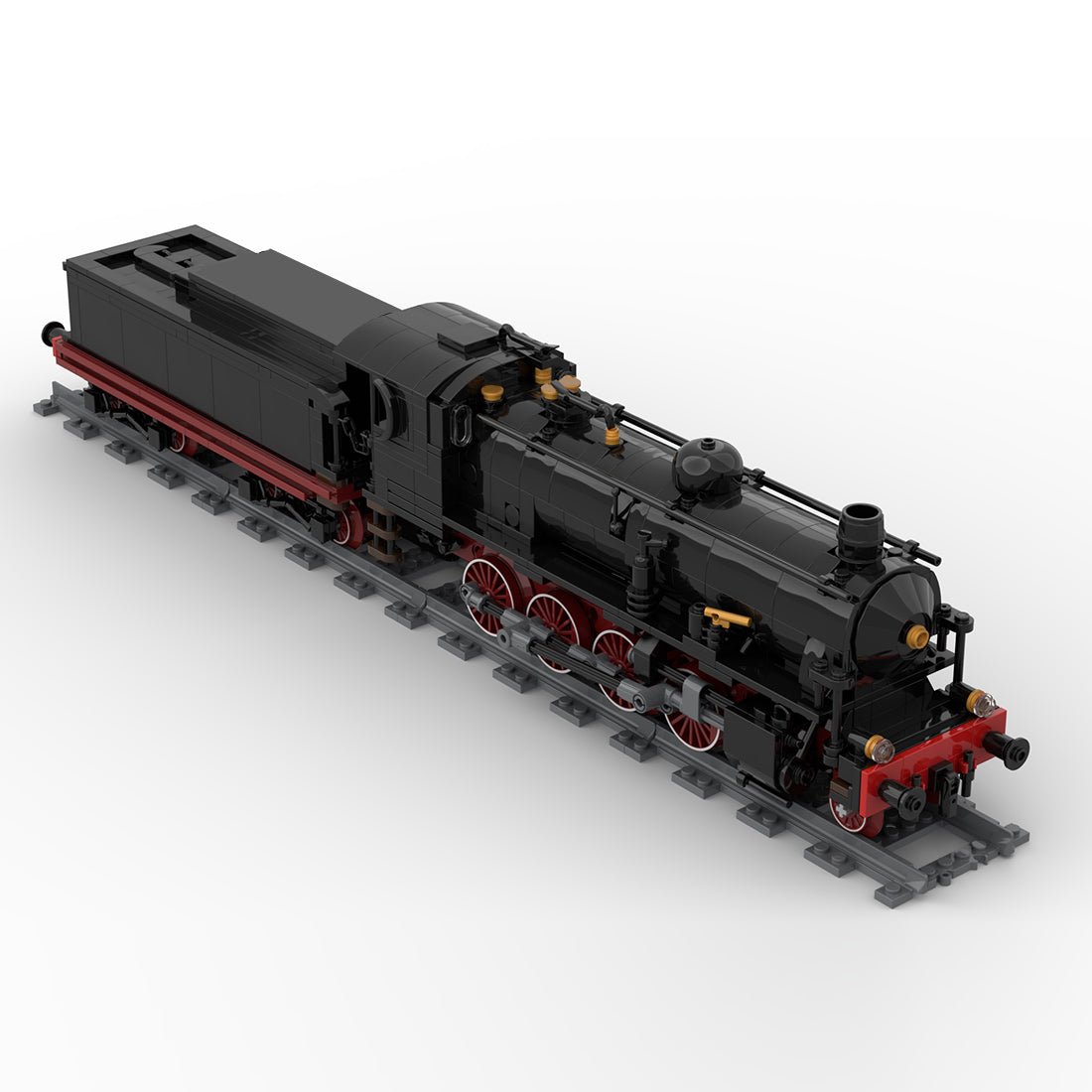 Italy FS 740 retro steam locomotive Klemmbausteine - LesDiy - Klemmbausteine