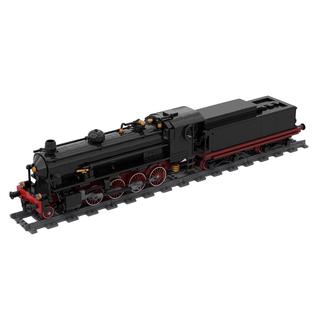Italy FS 740 retro steam locomotive Klemmbausteine - LesDiy - Klemmbausteine