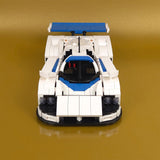 Japanische LeMans - Legende (Weiß /Blau) - Klemmbausteine - LesDiy - Klemmbausteine