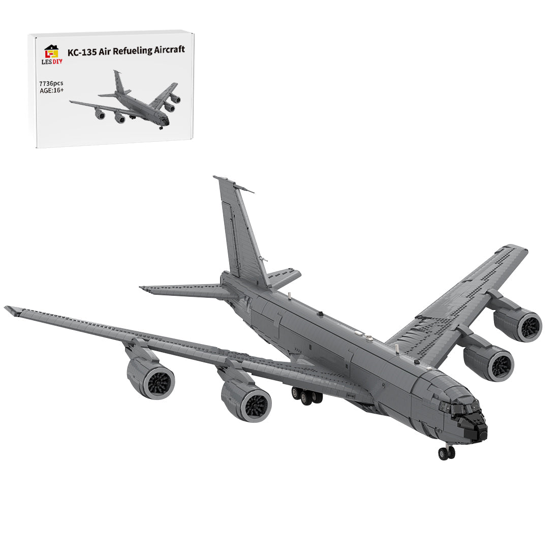 KC - 135 Luftbetankungsflugzeug Klemmbausteine - LesDiy - Klemmbausteine
