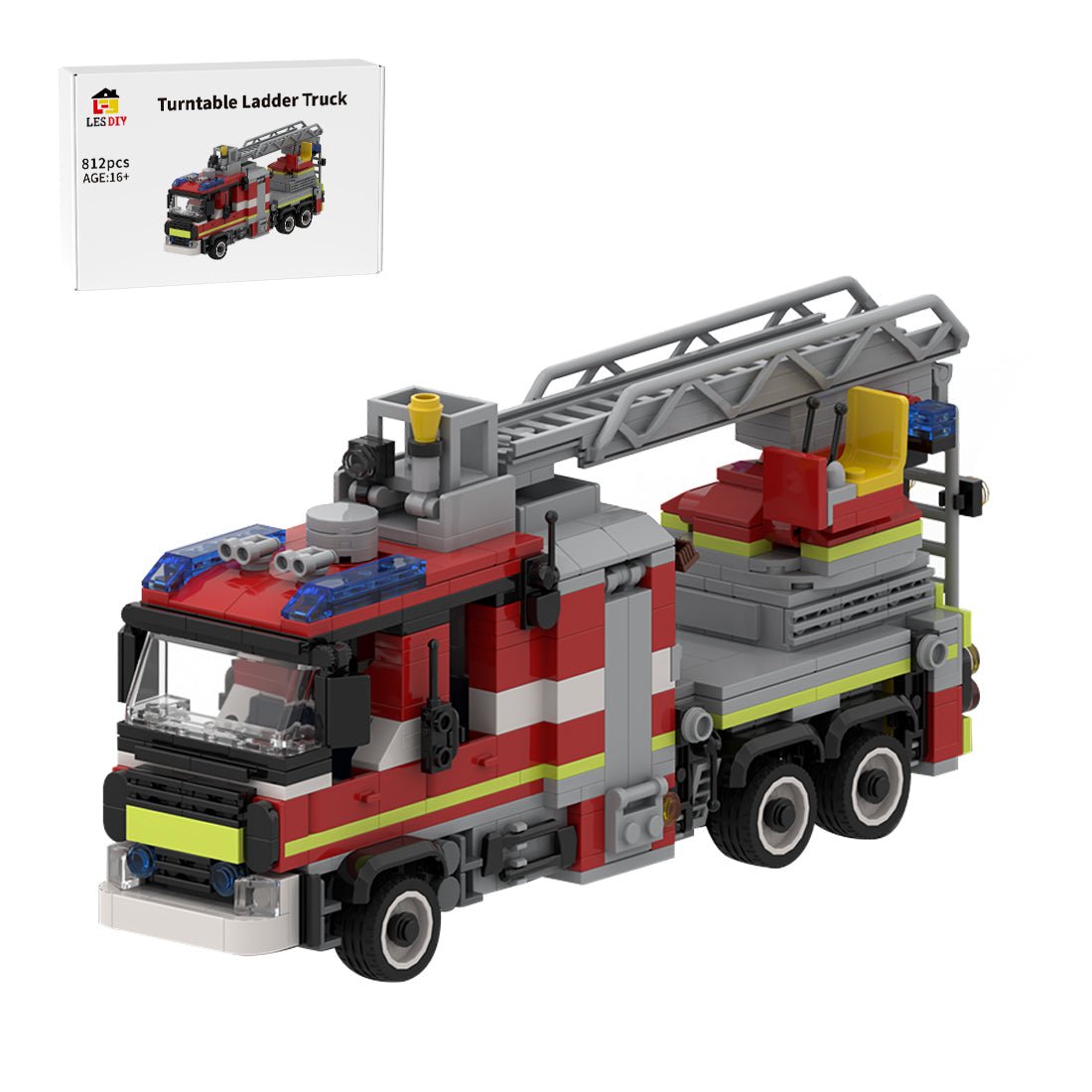 Ladder Fire Truck Klemmbausteine - LesDiy - Klemmbausteine