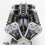 Lamborghini Aventador 6.5L Quad Cam 60° V12 Cylinder Mid - Speed Engine Klemmbausteine - LesDiy - Klemmbausteine